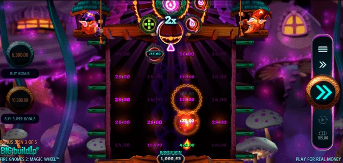 Fire Gnomes 2 Magic Wheel - grila de rotiri gratuite cu roluri active