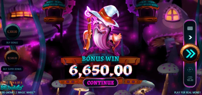 Fire Gnomes 2 Magic Wheel - câștig bonus